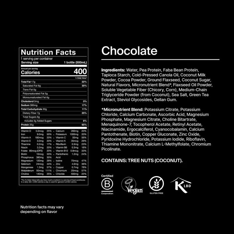 HUEL Black Edition Ready-to-Drink Chocolate — 500ml - Image 4